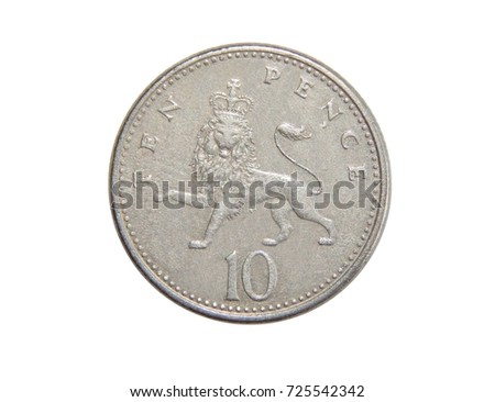 coin of Great Britain 10 pence