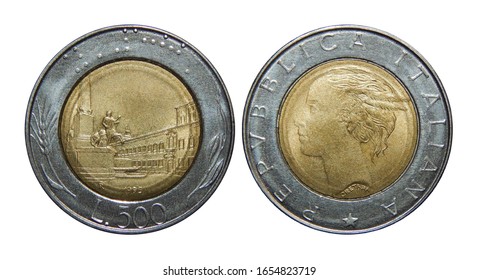 Coin Of Italy 500 Lire