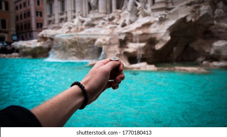 Coin To The Trevi Fountain