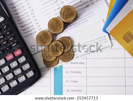 Coins Money Calculator Credit Card Loan Stock Photo Edit Now