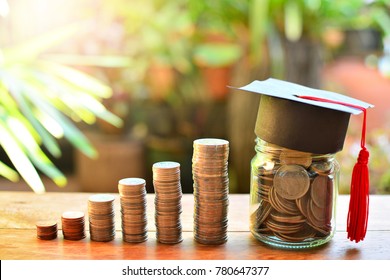coins saving money increase investment to student loan for concept fund finance scholarship and education - Shutterstock ID 780647377