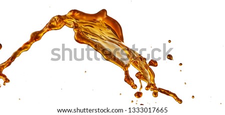 coke splash isolated on white background