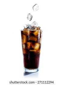 Cola Drink Splash Ice Cube On Stock Photo 271112294 | Shutterstock