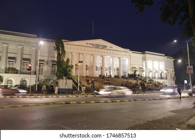 Colaba, Mumbai / India - Feb 2 2020: Night Life Of Mumbai City  Shows That What We Are Before This Pandemic Corona