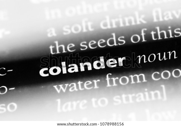 colander dictionary