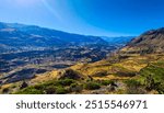 COLCA CANYON. AREQUIPA, PERU. MOUNTAIN LANDSCAPE.