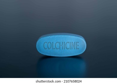 Colchicine Pill Colchicine Is A Medication Used To Treat Gout And Behcet's Diseasepotassium