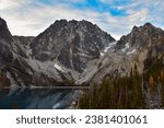 Colchuck Lake, Dragontail Peak, Colchuck Peak, and Asgaard Pass in The Enchantments - Alpine Lakes Wilderness, Washington, Pacific Northwest, USA