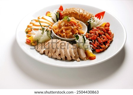 The cold appetizer platter is a simple dish that shows off your culinary skills, perfect as an appetizer at a family gathering or a formal banquet.