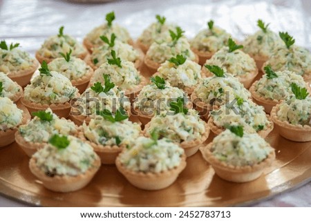 Cold appetizers on the buffet table