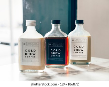 Cold Brew Coffee Bottle Mockup Design