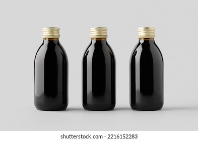 Cold Brew Coffee Glass Bottle Mockup.