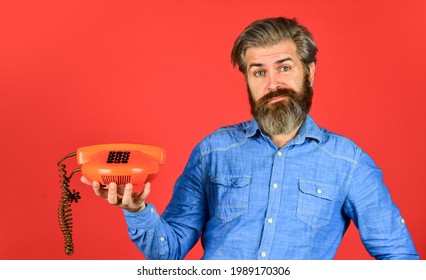 Cold Calling Scripts. Outdated Technology. Manager Phone Dialog Communication. Call Me. Successful Negotiations. Retro Phone. Sales Script. Answering Machine. Bearded Man Phone Conversation