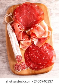 Cold cuts – assortment of sliced meat and sausages