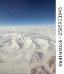 The cold desert of Ladakh looks so beautiful from the sky. A while blanket of snow is what one can see over the high altitude mountains which range above 11000 feet from mean sea level. 