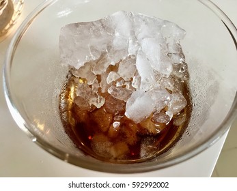 Cold drink with ice