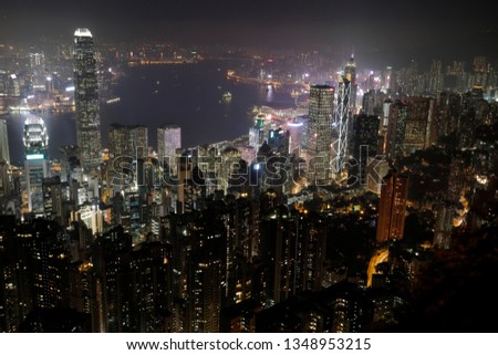 Similar – Hong Kong Skyline Hongkong