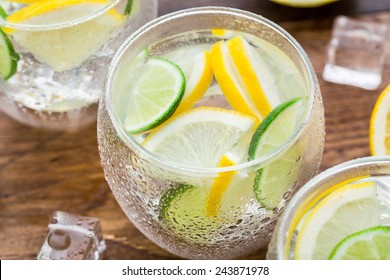 Cold fresh lemonade