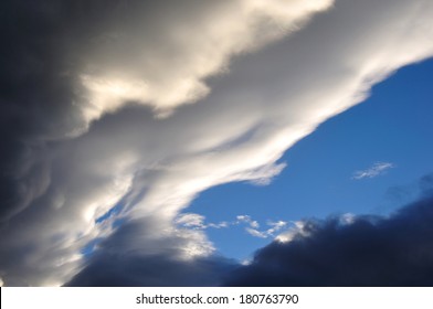 Cold Front Moving Over Westland, South Island, New Zealand