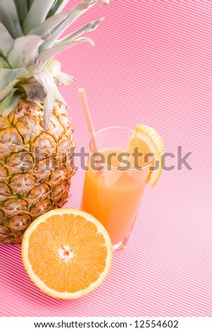 Cold orange juice / excellent for hot summer