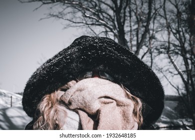 Cold outside in the Winter.