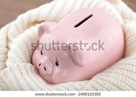 A cold piggy bank for warmth