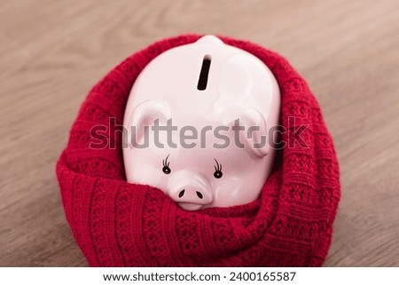 A cold piggy bank for warmth