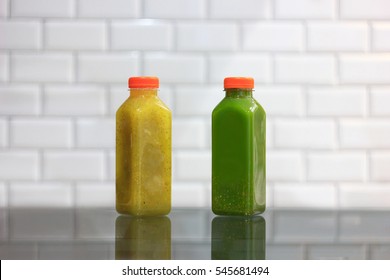 Cold pressed juices with Chia seeds
