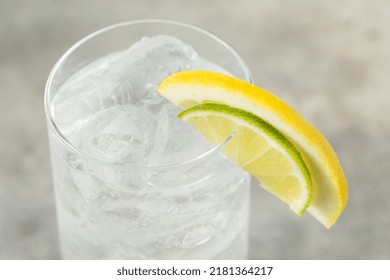 Cold Refreshing Lemon Lime Soda With Ice