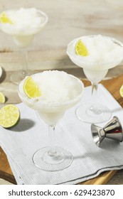 Cold Refreshing Lime Frozen Margarita Ready To Drink