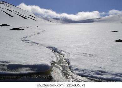 The Cold Shores Of The Svalbard Archipelago In Norway