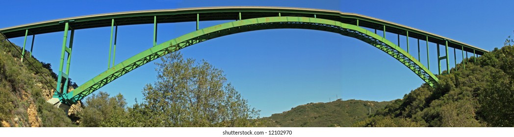 Cold Springs Bridge In Southern California Near Santa Barbara