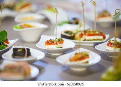 Cold Starters On Buffet Stock Photo 625858076 