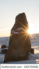 Cold Sunny Rock In Iqaluit