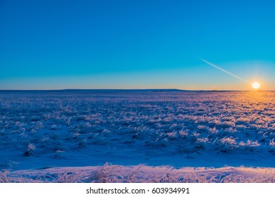 A Cold Sunrise On The Colorado Eastern Plains