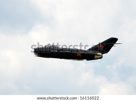 Cold War era Soviet fighter jet MiG-17