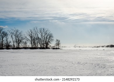 cold winter day by the St. Lawrence river - Powered by Shutterstock