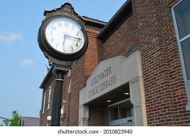 Coldwater Library In Ohio - July 19, 2021. Coldwater, Ohio