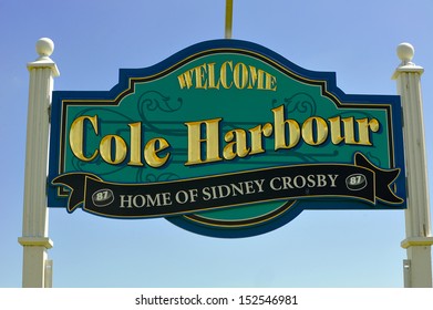 COLE HARBOUR, CANADA - JUN 30:  This Sign May Have To Be Updated As Another Hometown Player, Nathan MacKinnon, Was  Drafted First Overall By Colorado Avalanche June 30, 2013 In Cole Harbour, NS.