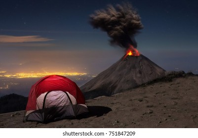 Colima Fire Vulcano