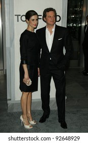 Colin Firth And Wife At The Tom Ford Beverly Hills Store Opening, Tom Ford, Beverly Hills, CA. 02-24-11