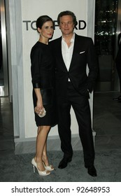 Colin Firth And Wife At The Tom Ford Beverly Hills Store Opening, Tom Ford, Beverly Hills, CA. 02-24-11