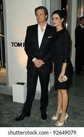 Colin Firth And Wife At The Tom Ford Beverly Hills Store Opening, Tom Ford, Beverly Hills, CA. 02-24-11