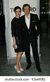 Colin Firth And Wife At The Tom Ford Beverly Hills Store Opening, Tom Ford, Beverly Hills, CA. 02-24-11