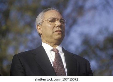 Colin Powell At A Bush/Cheney Campaign Rally In Costa Mesa, CA, 2000