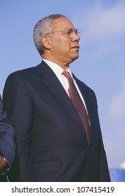 Colin Powell At A Bush/Cheney Campaign Rally In Costa Mesa, CA, 2000