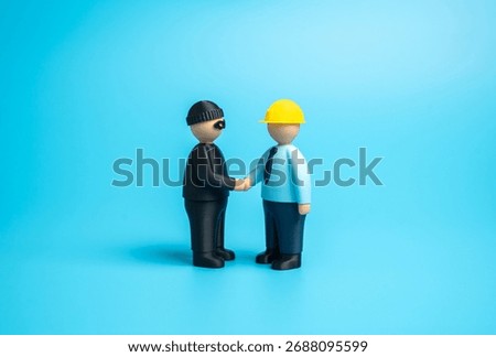 Collaboration between a developer and criminals. Resolving problems illegally. Corruption, bribery, and gray business schemes. Law enforcement, compliance, ethical business practices.