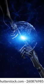 Collaboration Between Human and Robot in Digital Network Sphere.