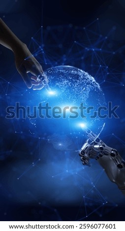 Collaboration Between Human and Robot in Digital Network Sphere.