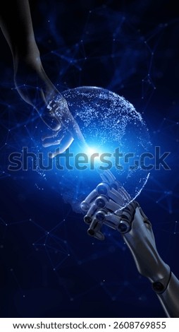 Collaboration Between Human and Robot in Digital Network Sphere.